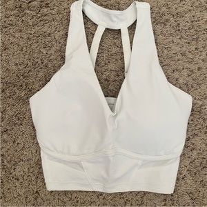 Whitney Simmons white longline bra tank
